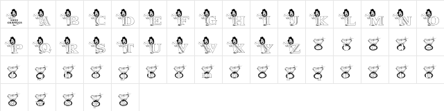 KGDIAMONDS Regular  glyph index