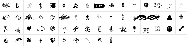 Aiding1 Medium  glyph index