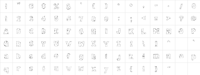 CK That Hurts Regular  glyph index