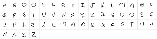 King Kendrick Regular  glyph index