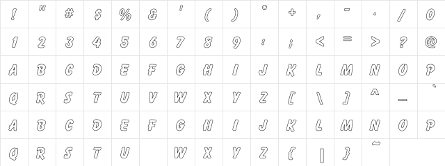 Formanek Hollow Regular  glyph index