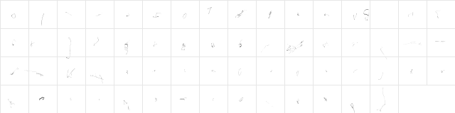 Sclerosisscript Regular  glyph index