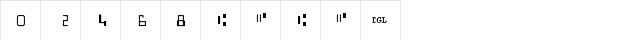 MICR Encoding - DGL (T1. Regular  glyph index