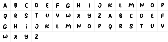 Unbroken Demo Regular  glyph index