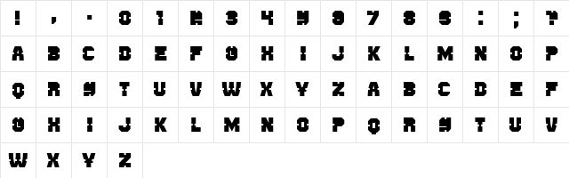 Enemy Regular  glyph index