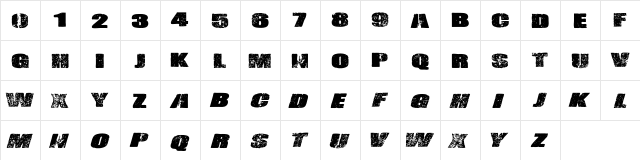 Vtks-Challenge Regular  glyph index