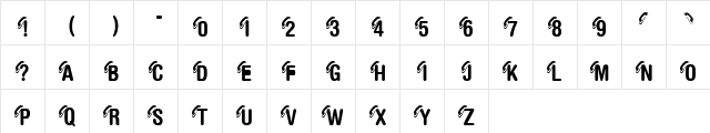 KR Call Me Regular  glyph index