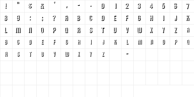 ModicumSCapsSSK Regular  glyph index
