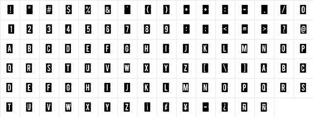 calendar note tfb Regular  glyph index