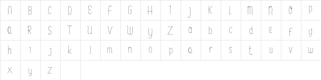 Sweet Smoothies Regular  glyph index