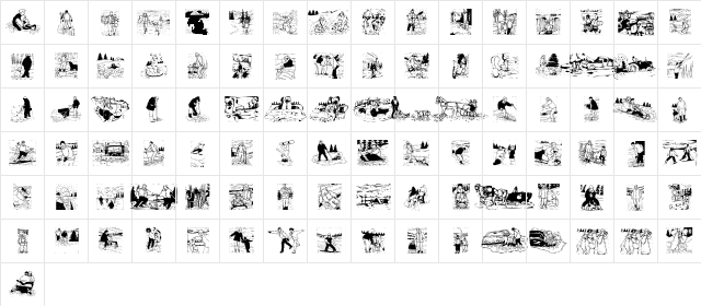 WintersAbstract Regular  glyph index