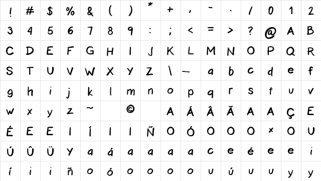 Artritris Regular  glyph index