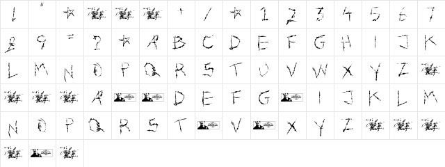 FTF Toelisan Pedjoeang Regular  glyph index