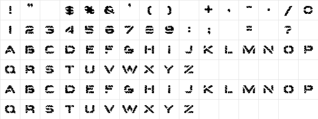 Spring Water Regular  glyph index