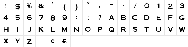 Deices Engraved Caps SSi Regular  glyph index