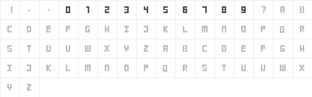 Strobelight Regular  glyph index