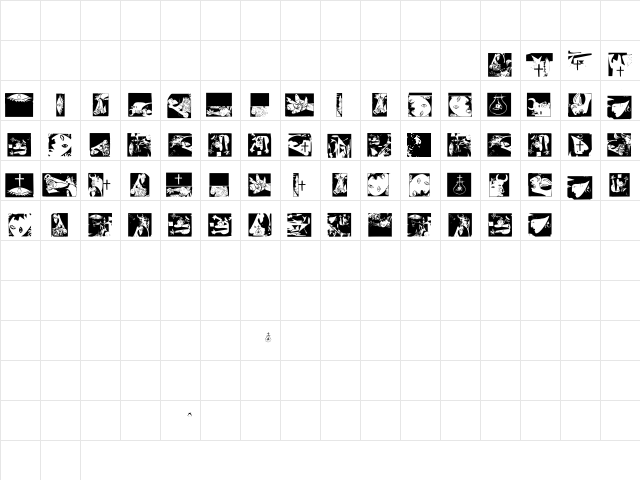 NiceMurders Regular  glyph index