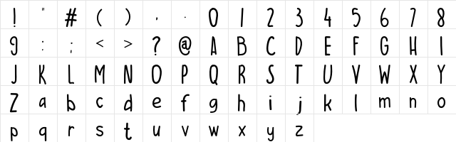 ES CAMPUR ENAK Regular  glyph index