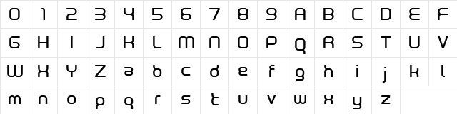 Neutron Demo Regular  glyph index