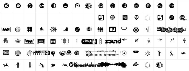 Njoy Regular  glyph index