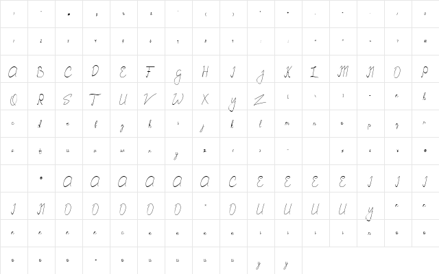 Solis Occasum Regular  glyph index