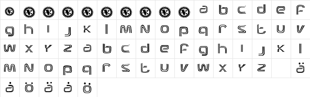 Brand New Heavies Regular  glyph index