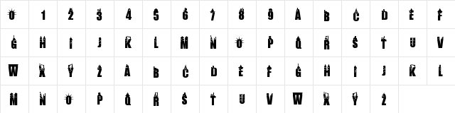 New York City Regular  glyph index