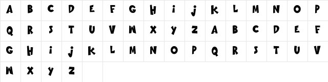 GOING MERRY Regular  glyph index