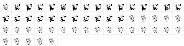 ELEFUN_KG Regular  glyph index