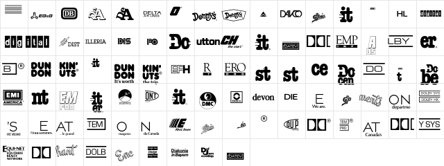 LogosCompany P06  glyph index