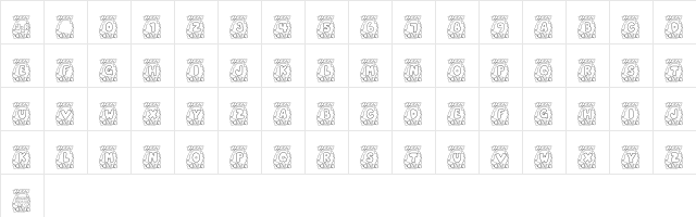 Color Me Easter Egg Regular  glyph index