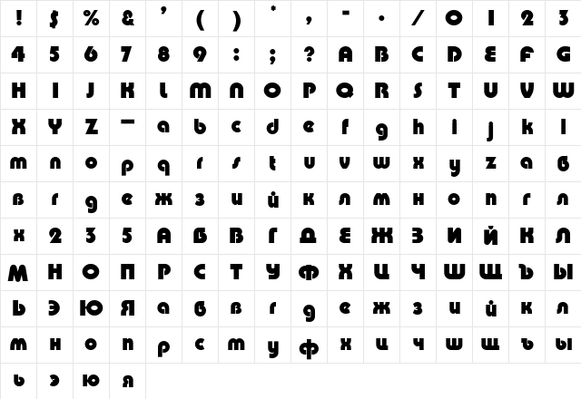 Pump Normal  glyph index