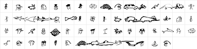 AIOlisEckige Regular  glyph index