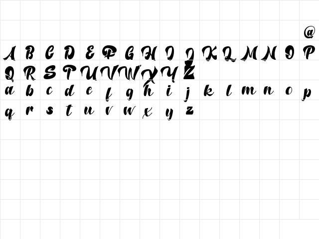 Potter Alaska Regular  glyph index