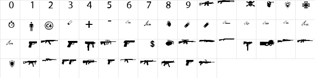 cs Regular  glyph index