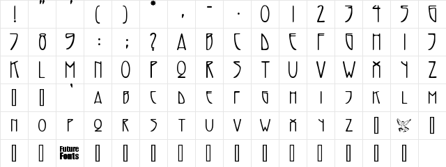 Alana Odd Regular  glyph index