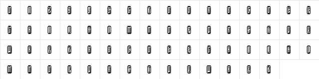 Capital Relationship Regular  glyph index