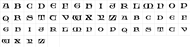 Fable Regular  glyph index