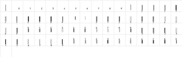 EanBwrP36Tt Normal  glyph index