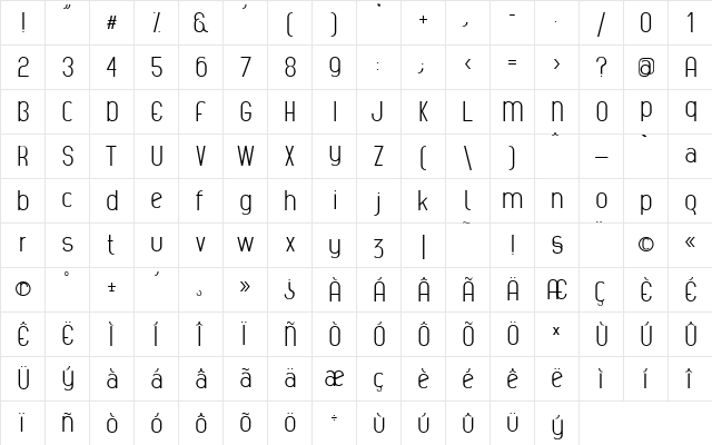Ficus Ficus  glyph index