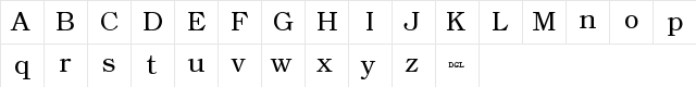 Angleterre Book - DGL (Trial) Regular  glyph index