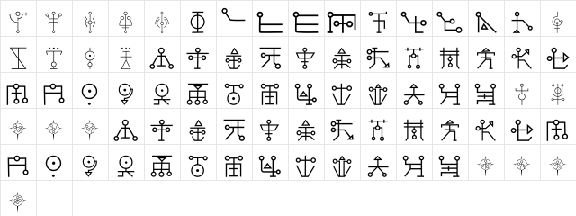 DM-Maykr-Spaces Regular  glyph index