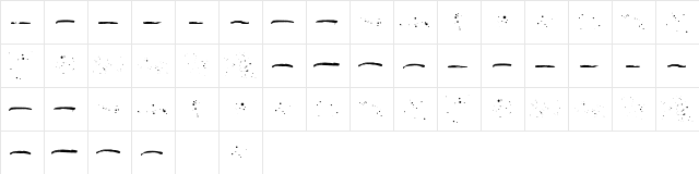 Beranak Swashes Regular  glyph index