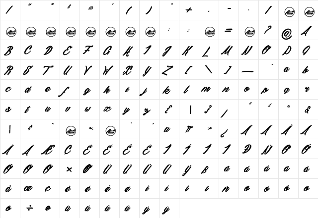 Daylight&Moonlight light_PersonalUseOnly Regular  glyph index