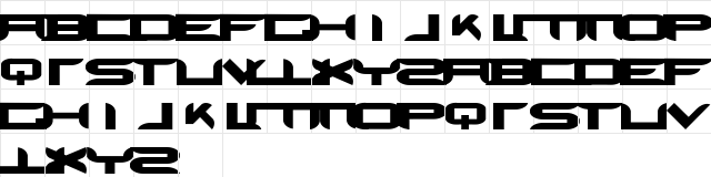 Armadillo Regular  glyph index