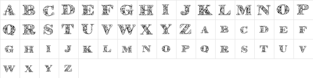 KahirPersonalUse Regular  glyph index