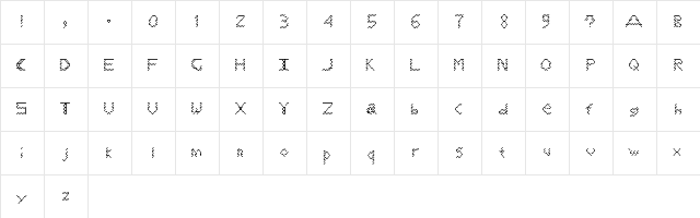 Webpagecurrentlynotfound Regular  glyph index