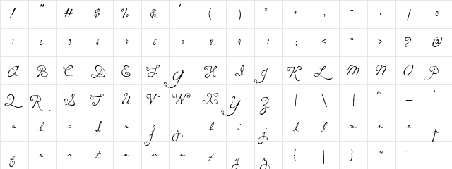 CK Renaissance Regular  glyph index