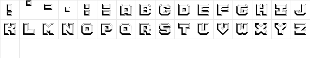 ArgentumWhite Regular  glyph index