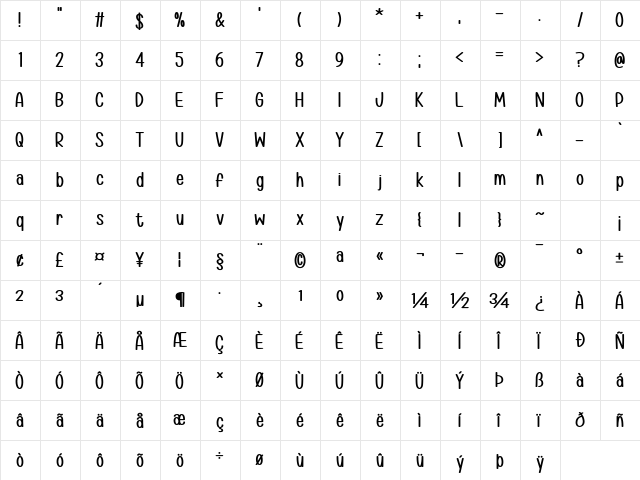 Hwyl fawr Hello Regular  glyph index